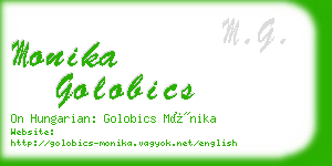 monika golobics business card